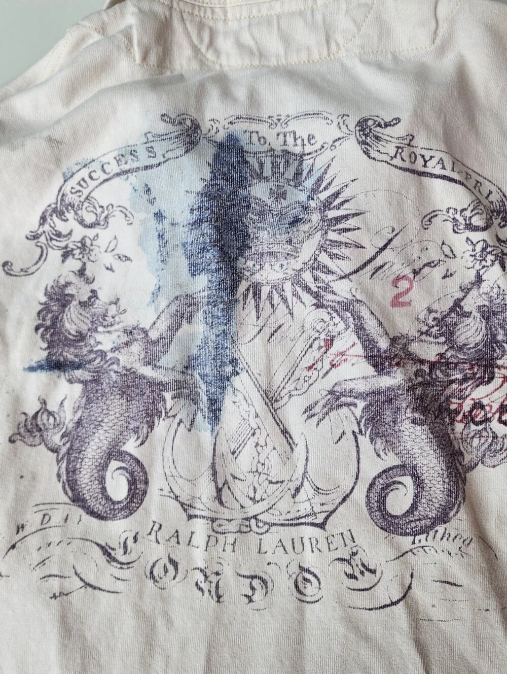 Polo Ralph Lauren Graphic Crest Rugby Shirt size Men's L